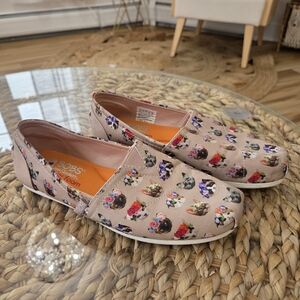 BOBS Skechers Women's Floral Print Loafers - Cream CATS
